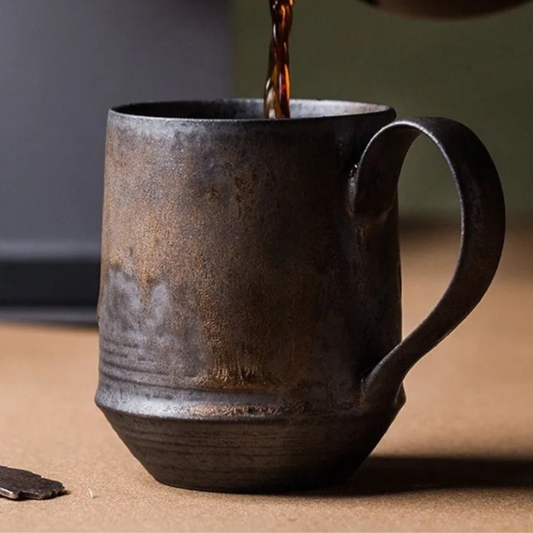 Rustic Ceramic Harvest Mug – Vintage Style Drinkware