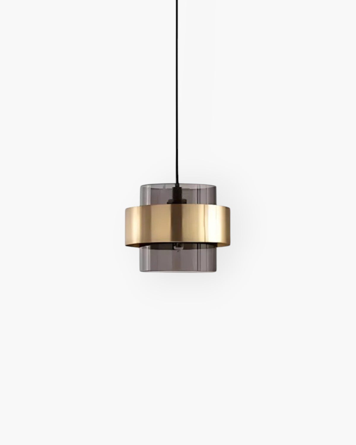 Industra – Modern Pendant with Golden Glass & Industrial Edge