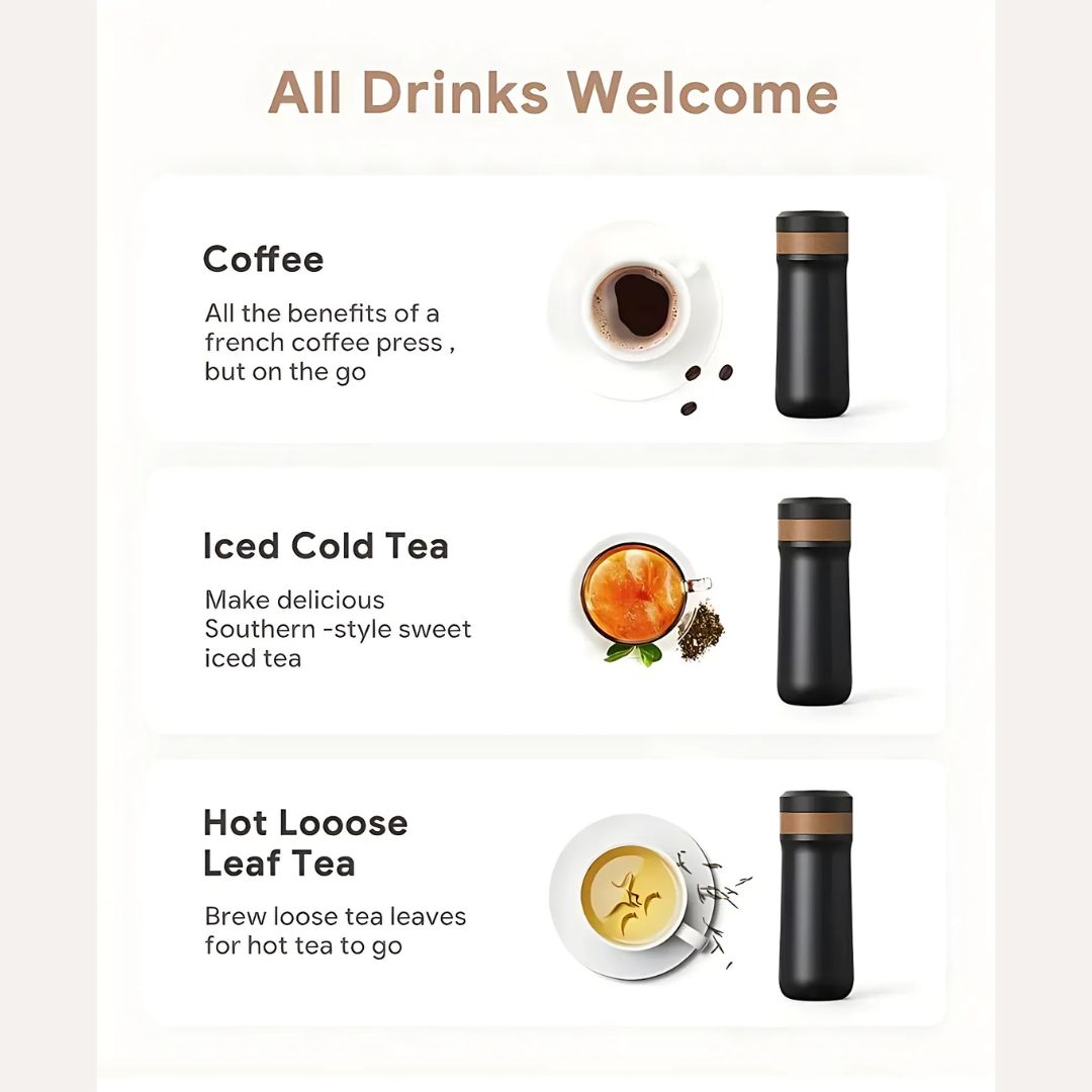 Portable French Press Coffee Maker