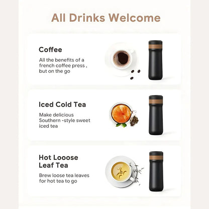 Portable French Press Coffee Maker