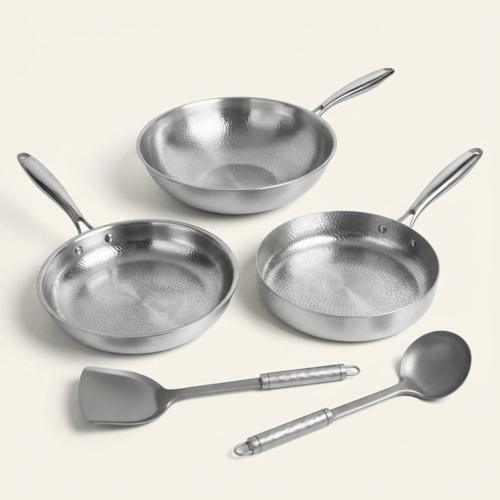 Pure Titanium Cookware Set – Professional Non-Stick Pots & Pans