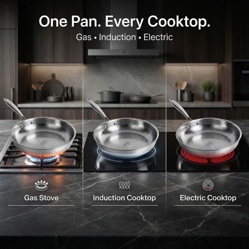 Pure Titanium Cookware Set – Professional Non-Stick Pots & Pans