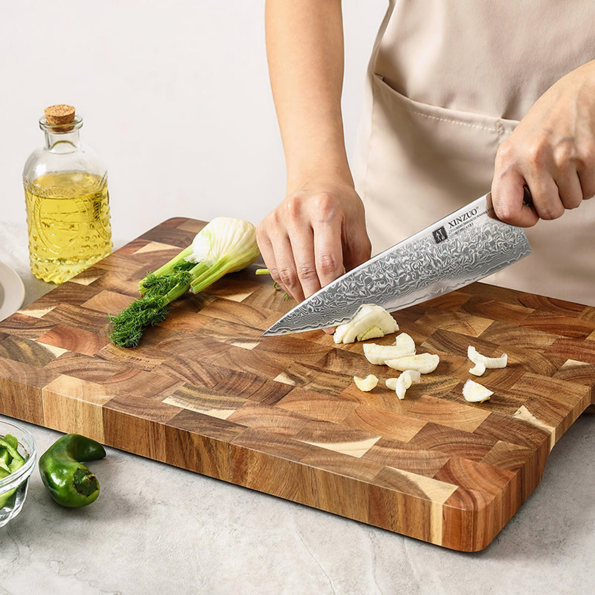 Professional Cutting Board Acacia Wood