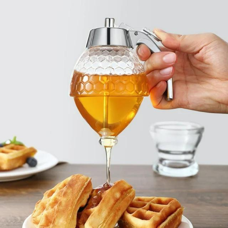 Stylish and Handy Honey Dispenser