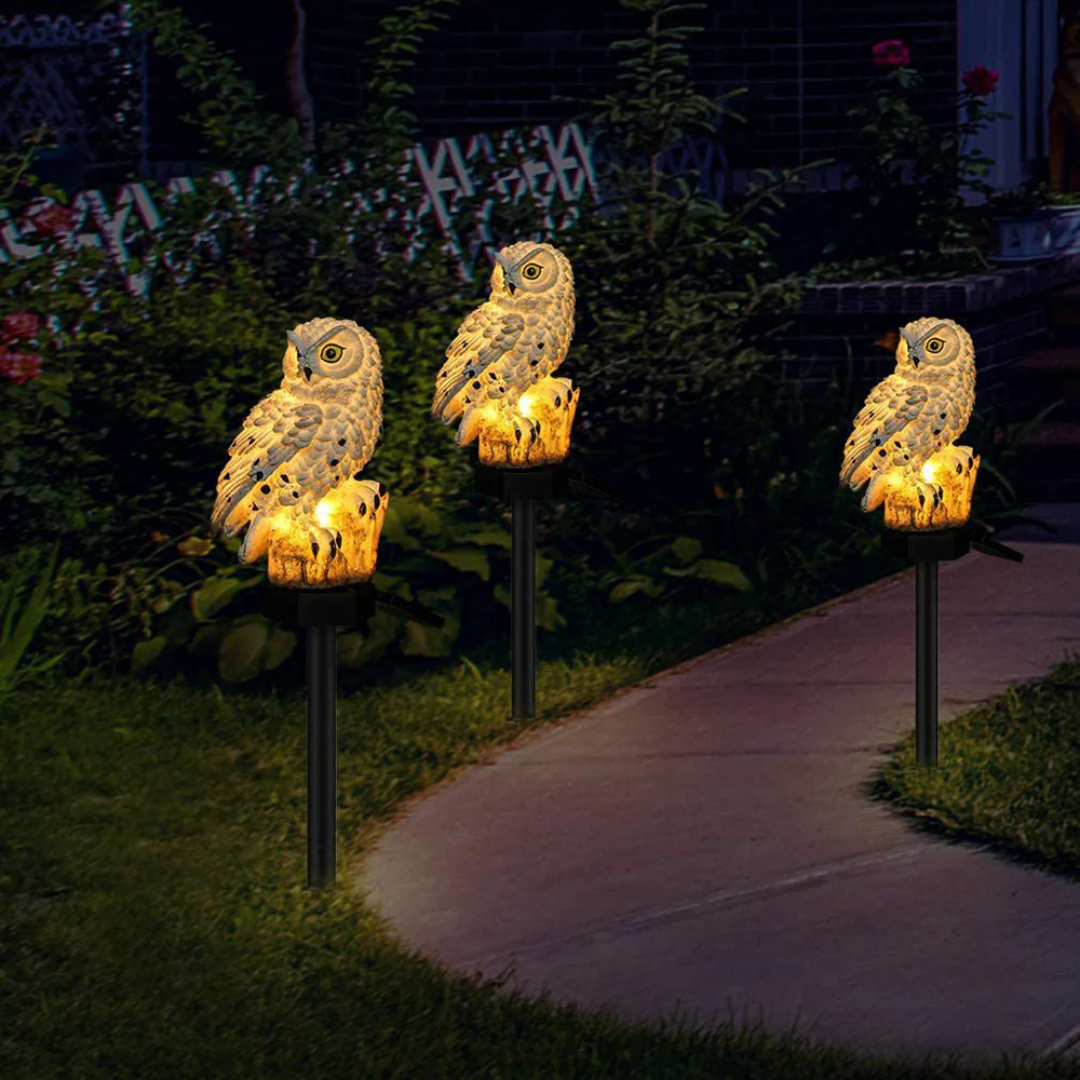 Solar Owl Garden Light – Decorative Solar LED Outdoor Lamp for Garden & Patio