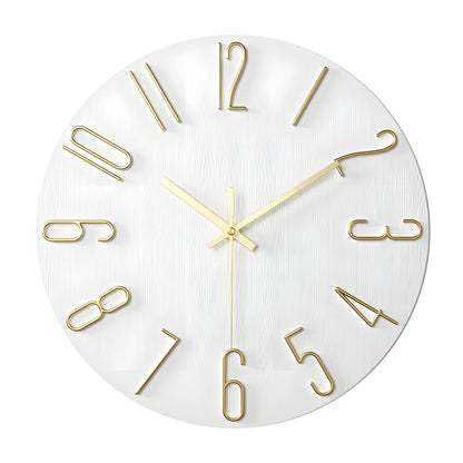 Modern Silent Quartz Wall Clock – Minimalist Home Decor