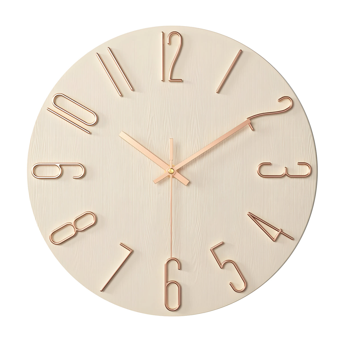 Modern Silent Quartz Wall Clock – Minimalist Home Decor