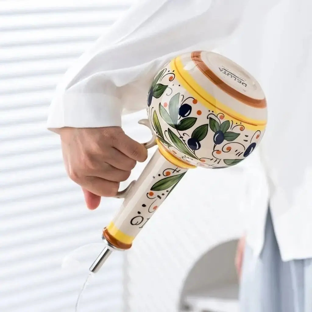 Tuscan Ceramic Olive Oil & Vinegar Dispenser Bottles