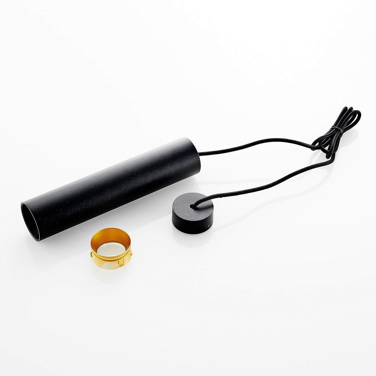 Pendant Light Black Aluminum Tube Style