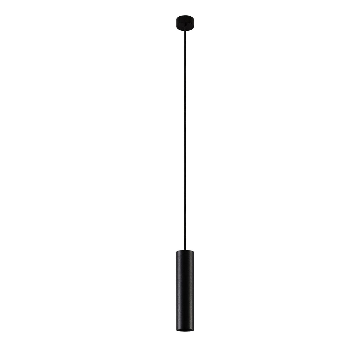 Pendant Light Black Aluminum Tube Style