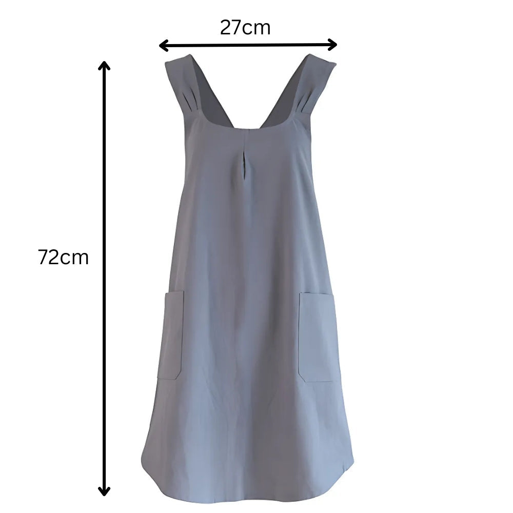 Nari Cross-Back Apron Dress