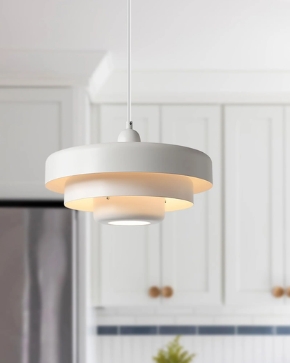 Cascadia Pendant Light – Retro Orange Style with a Modern Statement Twist