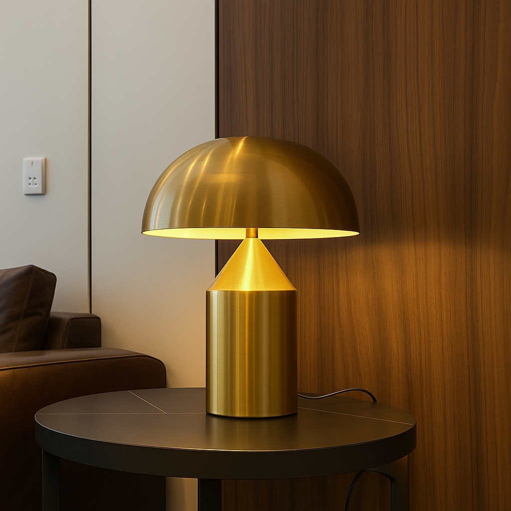 Sculptura Table Lamp – Modern Metal Design with Artistic Elegance
