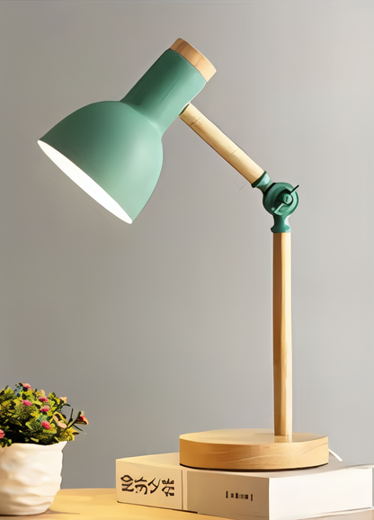 Nordelux Macaron LED Adjustable Desk Lamp – Colorful Wooden Study & Reading Lamp