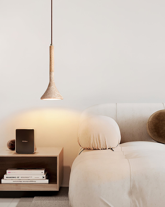 Pendant Ceiling Light - Clarivo - Natural Wood Finish - Modern Minimal Lamp