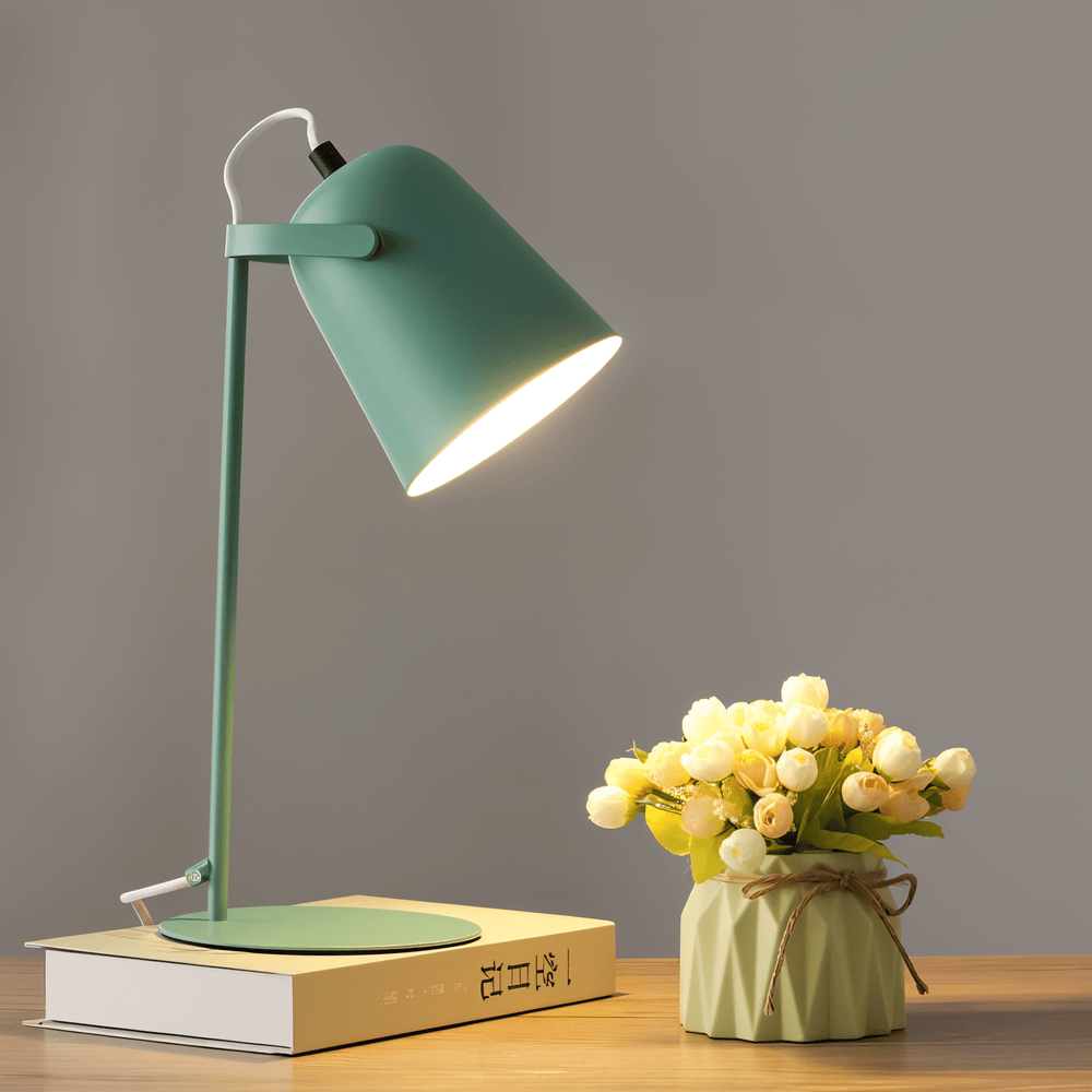 Macaron Table Lamp – Nordic Yellow Adjustable Desk Lamp
