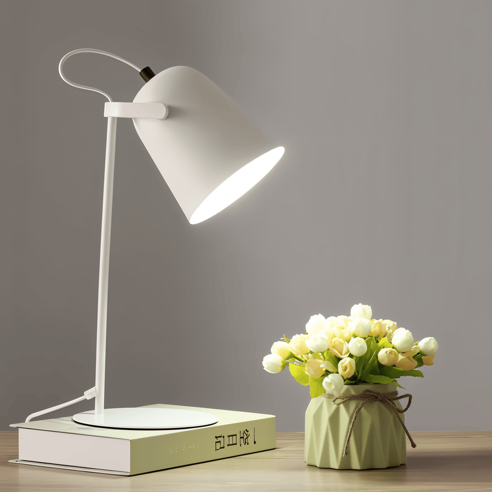 Macaron Table Lamp – Nordic Yellow Adjustable Desk Lamp