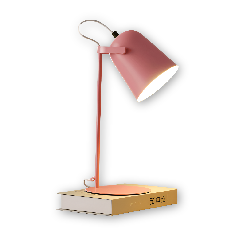 Macaron Table Lamp – Nordic Yellow Adjustable Desk Lamp