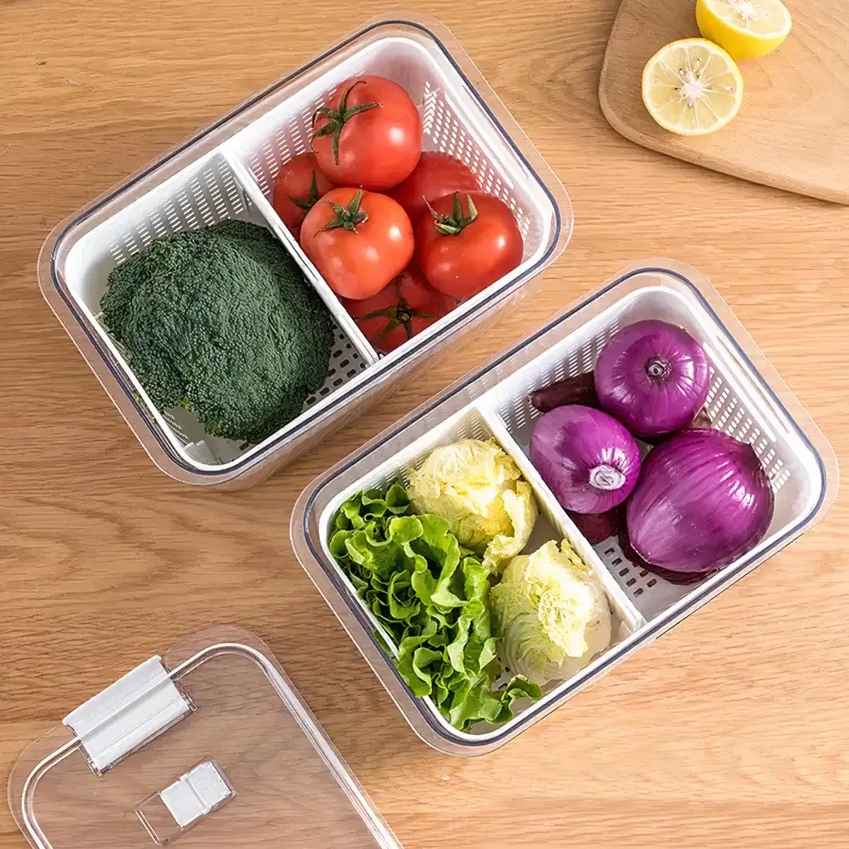 Multifunctional Large Capacity Fridge Storage Basket