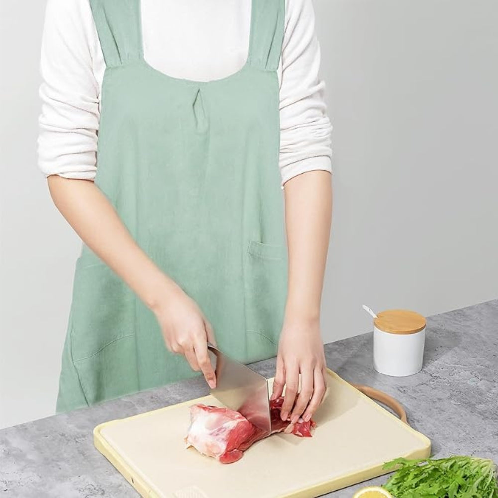 Nari Cross-Back Apron Dress