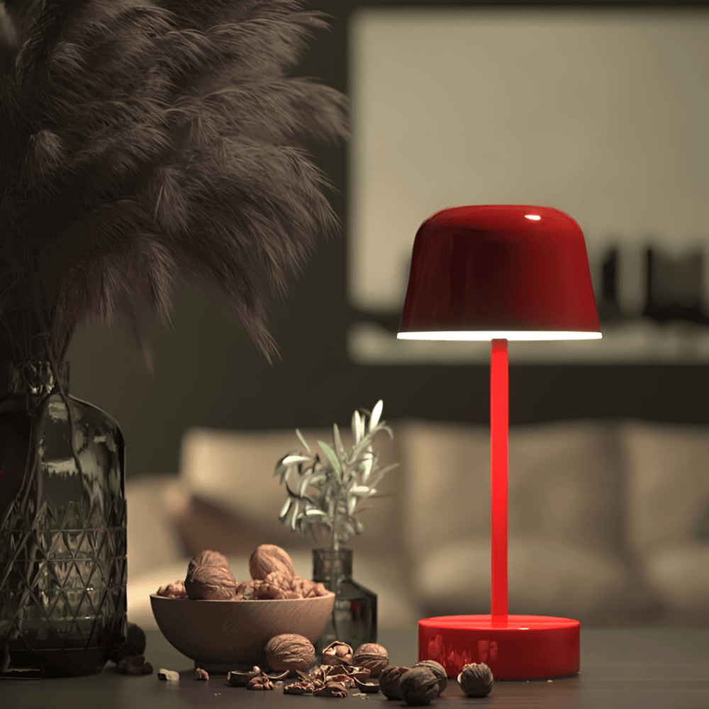 Colorful Retro LED Table Lamp – Wireless, USB Rechargeable