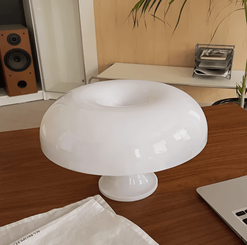 Vintage Sunrise LED Desk Lamp – Retro Mushroom Design for Timeless Charm