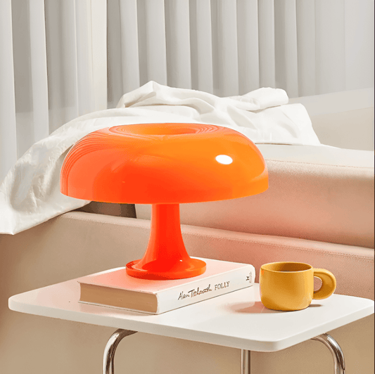 Vintage Sunrise LED Desk Lamp – Retro Mushroom Design for Timeless Charm