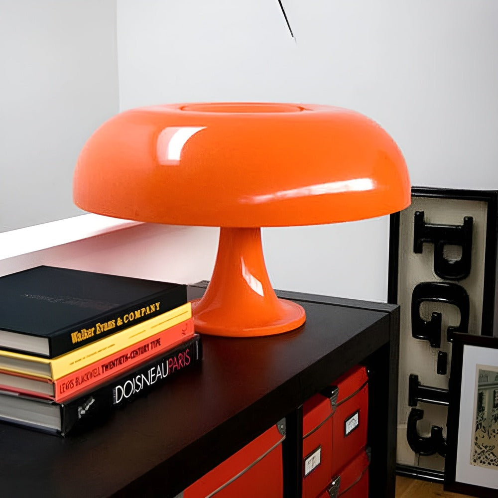 Vintage Sunrise LED Desk Lamp – Retro Mushroom Design for Timeless Charm