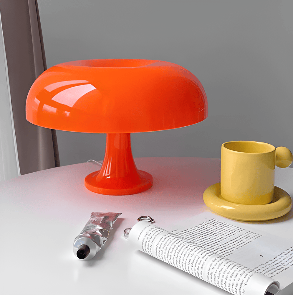 Vintage Sunrise LED Desk Lamp – Retro Mushroom Design for Timeless Charm