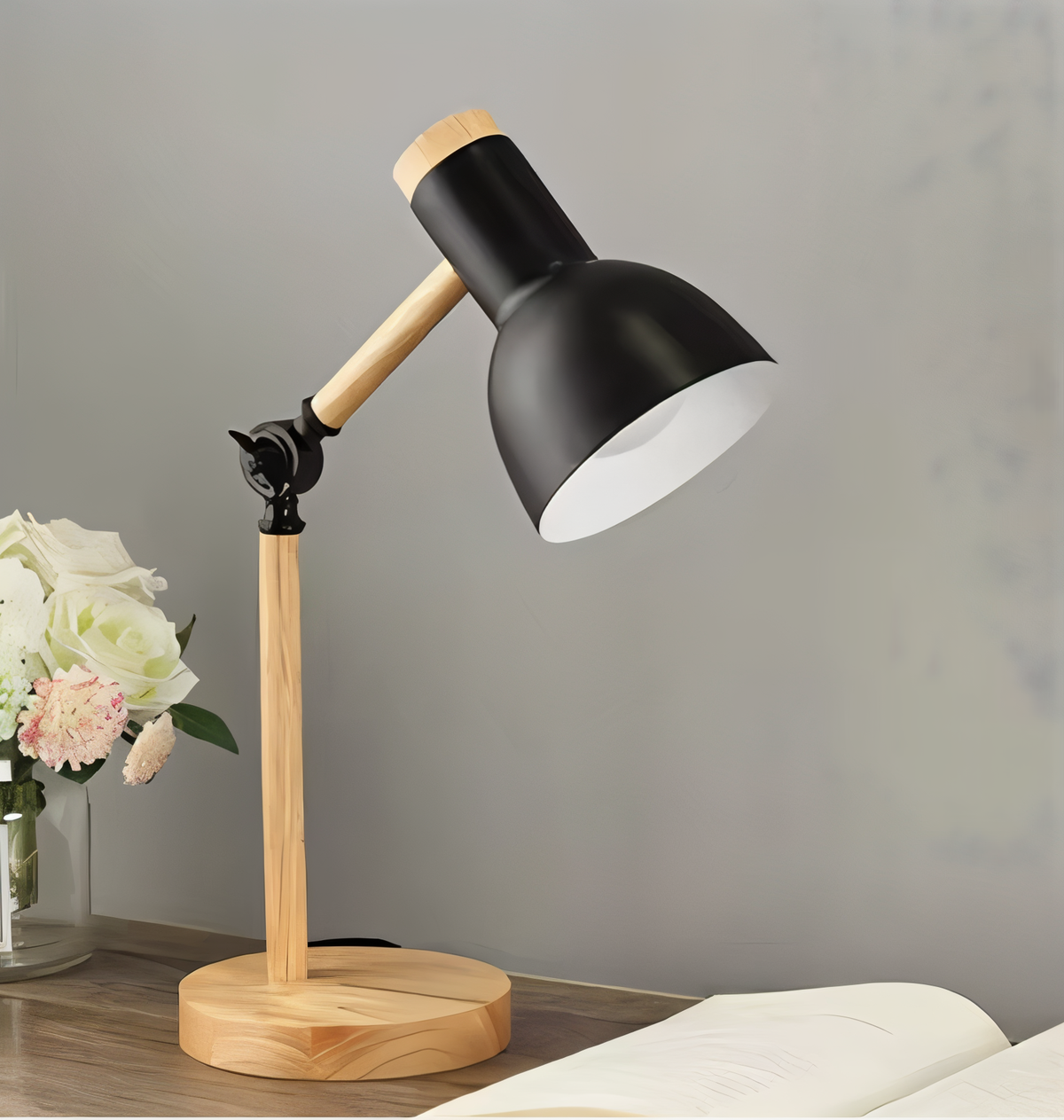 Nordelux Macaron LED Adjustable Desk Lamp – Colorful Wooden Study & Reading Lamp