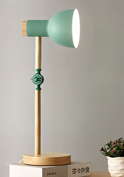 Nordelux Macaron LED Adjustable Desk Lamp – Colorful Wooden Study & Reading Lamp