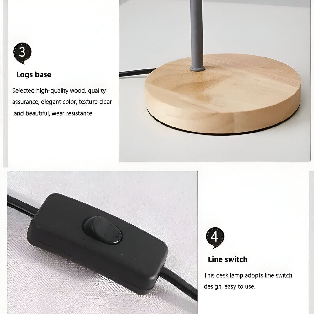Nordic-Inspired Adjustable LED Table Lamp – Eye-Friendly Lighting for Reading & Living Rooms