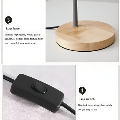 Nordic-Inspired Adjustable LED Table Lamp – Eye-Friendly Lighting for Reading & Living Rooms
