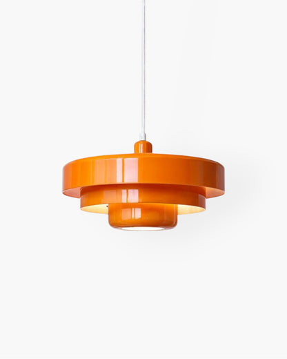 Cascadia Pendant Light – Retro Orange Style with a Modern Statement Twist