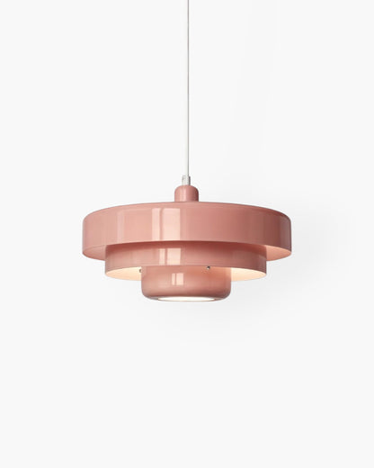 Cascadia Pendant Light – Retro Orange Style with a Modern Statement Twist