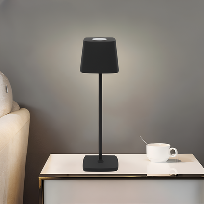 Quadro Table Lamp – Square Dimmable Rechargeable LED with Touch Control