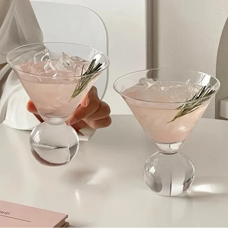 Crystal Martini Glass | Elegant Globe Cocktail Glassware