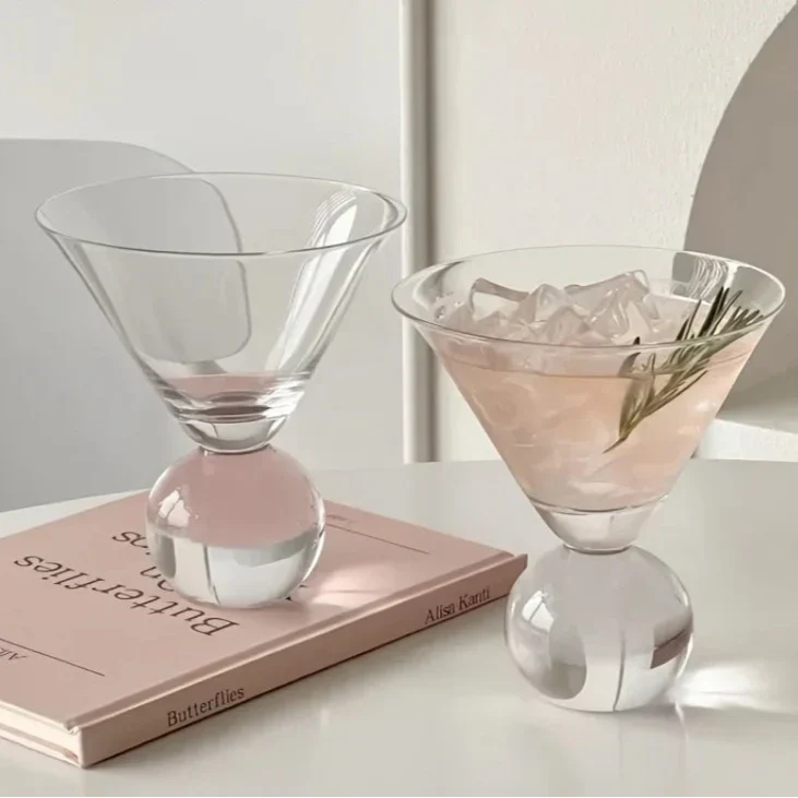 Crystal Martini Glass | Elegant Globe Cocktail Glassware