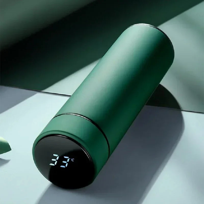 500ml Stainless Steel Insulated Water Bottle – Leak-Proof, Temp Display, 24hr Hot/Cold