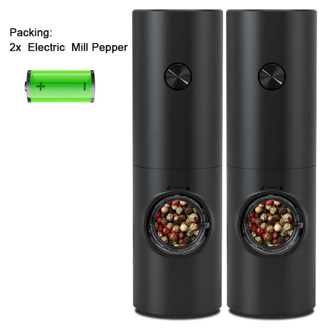 Electric Pepper and Salt Mill Set - SpiceLite