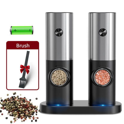 Electric Pepper and Salt Mill Set - SpiceLite