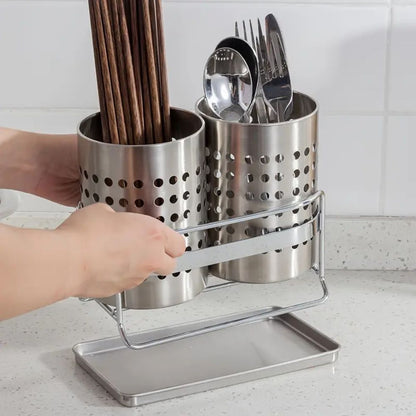 Stainless Steel Cutlery Organiser – Kitchen Drawer Tray