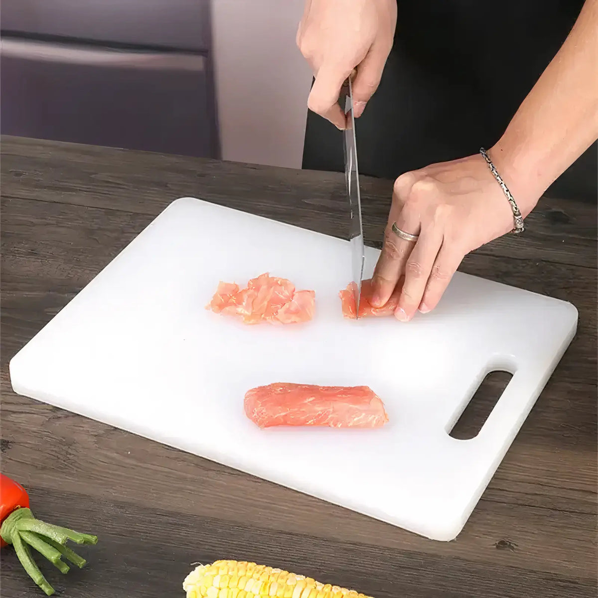 Plastic Chopping Board – White