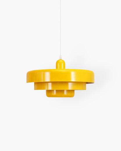 Cascadia Pendant Light – Retro Orange Style with a Modern Statement Twist