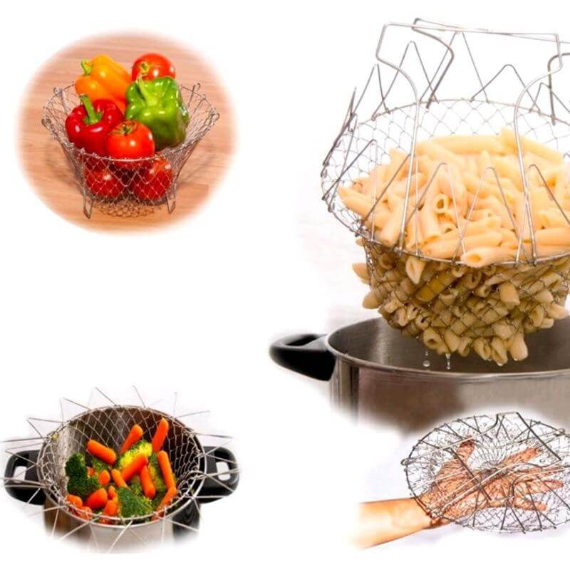 Chef Basket - Foldable Multifunctional Draining Basket