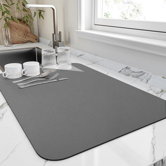 Absorbent Dish Drying Mat – Fast-Drying & Space-Saving