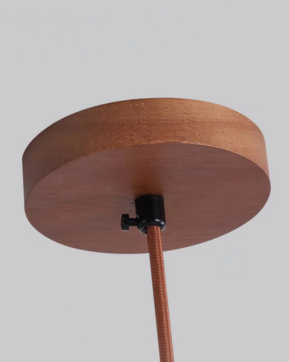 Vaguella Pendant Light – Wavy Ceramic Shade with Japandi Bedside Glow