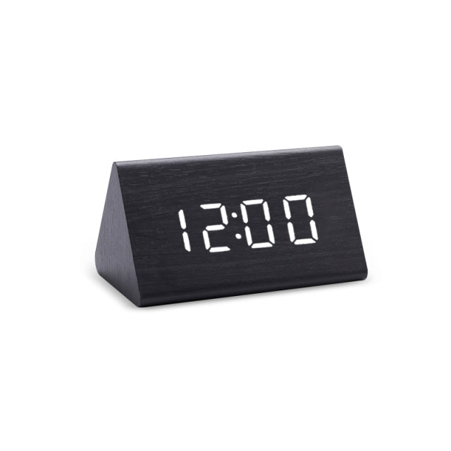 Wood Digital Display LED Alarm Clock