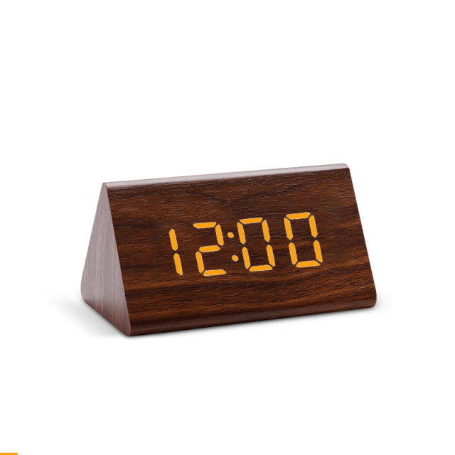 Wood Digital Display LED Alarm Clock