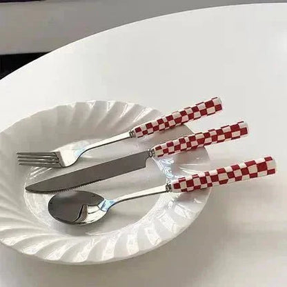 Ceramic Handle Steel Cutlery Set – Elegant Tableware